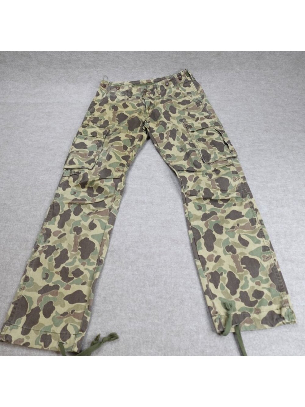 MNMI Mens Pants 30 x 30 Green Brown Chino Duck Camo Camouflage Cargo